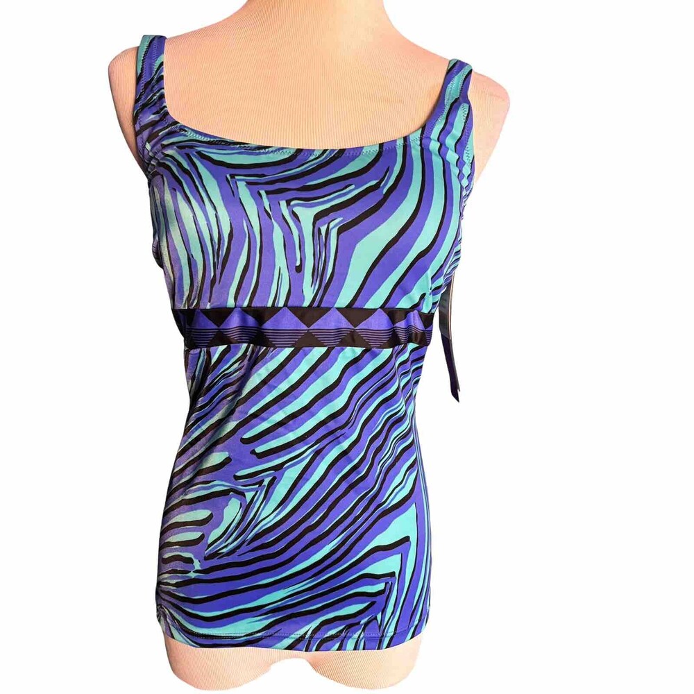 Profile by Gottex Women’s Size 10 Blue Tankini Top Padded NEW